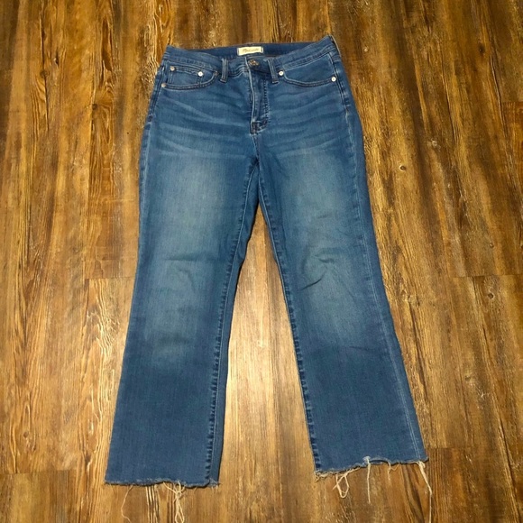 Madewell Jeans Women's 28 Cali Demi Boot High Rise Stretchy in Fleetwood Wash - Picture 1 of 8